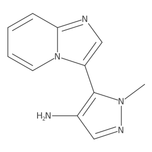 5-{imidazo[1,2-a]pyridin-3-yl}-1-methyl-1H-pyrazol-4-amine Structure