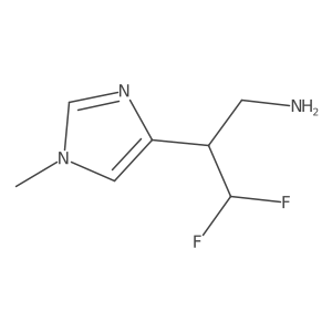 3,3-difluoro-2-(1-methyl-1H-imidazol-4-yl)propan-1-amine Structure