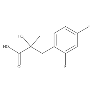 3-(2,4-Difluorophenyl)-2-hydroxy-2-methylpropanoic acid结构式