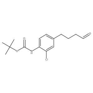tert-butyl N-[2-chloro-4-(4-oxobutyl)phenyl]carbamate Structure