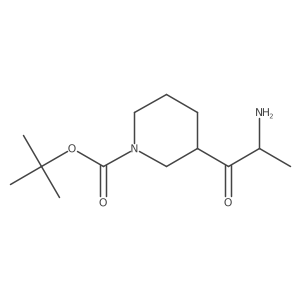 Tert-butyl 3-(2-aminopropanoyl)piperidine-1-carboxylate Structure