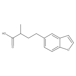 4-(1-Benzofuran-5-yl)-2-methylbutanoic acid结构式