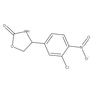 4-(3-Chloro-4-nitrophenyl)-1,3-oxazolidin-2-one结构式