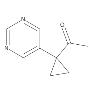 1-[1-(Pyrimidin-5-yl)cyclopropyl]ethan-1-one结构式