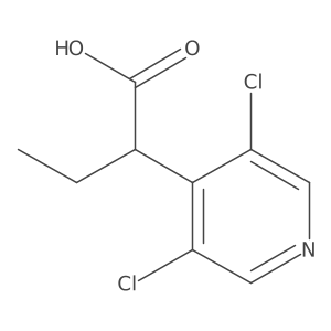 2-(3,5-Dichloropyridin-4-yl)butanoic acid结构式