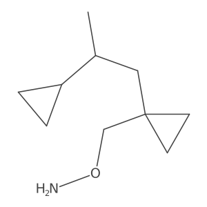 O-{[1-(2-cyclopropylpropyl)cyclopropyl]methyl}hydroxylamine结构式