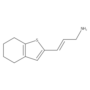 3-(4,5,6,7-Tetrahydro-1-benzothiophen-2-yl)prop-2-en-1-amine Structure