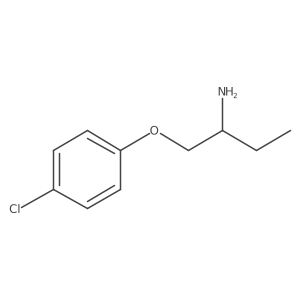 (2R)-1-(4-Chlorophenoxy)-2-butanamine结构式