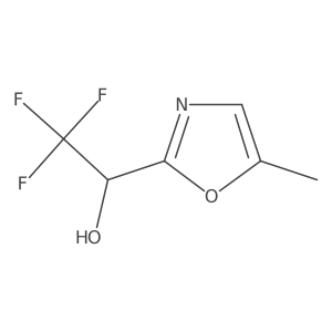 2,2,2-Trifluoro-1-(5-methyl-1,3-oxazol-2-yl)ethanol结构式