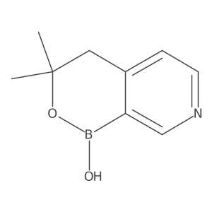 3,3-Dimethyl-3,4-dihydro-1H-[1,2]oxaborinino[3,4-C]pyridin-1-OL结构式
