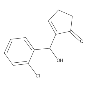 2-((2-Chlorophenyl)(hydroxy)methyl)cyclopent-2-en-1-one结构式