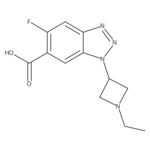 1-(1-ethylazetidin-3-yl)-5-fluoro-1H-1,2,3-benzotriazole-6-carboxylic acid Structure