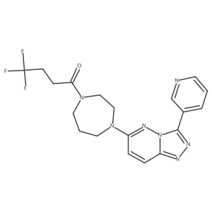 4,4,4-Trifluoro-1-{4-[3-(pyridin-3-yl)-[1,2,4]triazolo[4,3-b]pyridazin-6-yl]-1,4-diazepan-1-yl}butan-1-one Structure