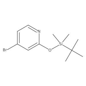 4-Bromo-2-[(tert-butyldimethylsilyl)oxy]pyridine结构式