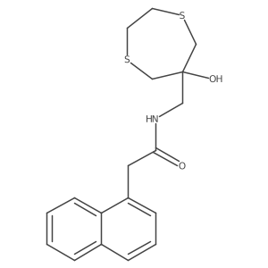 N-[(6-hydroxy-1,4-dithiepan-6-yl)methyl]-2-(naphthalen-1-yl)acetamide Structure