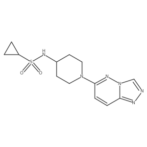 N-(1-{[1,2,4]triazolo[4,3-b]pyridazin-6-yl}piperidin-4-yl)cyclopropanesulfonamide Structure
