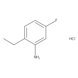2-Ethyl-5-fluoroanilinehydrochloride结构式