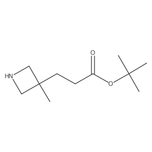 Tert-butyl 3-(3-methylazetidin-3-yl)propanoate结构式