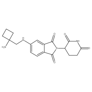 5-{[(1-aminocyclobutyl)methyl]amino}-2-(2,6-dioxopiperidin-3-yl)-2,3-dihydro-1H-isoindole-1,3-dione Structure
