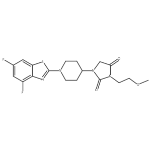 1-[1-(4,6-Difluoro-1,3-benzothiazol-2-yl)piperidin-4-yl]-3-(2-methoxyethyl)imidazolidine-2,4-dione Structure