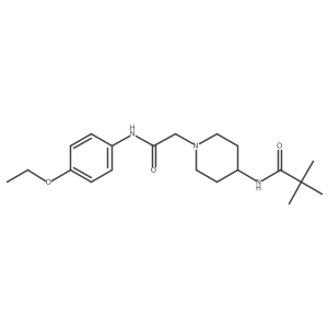 N-(1-{[(4-ethoxyphenyl)carbamoyl]methyl}piperidin-4-yl)-2,2-dimethylpropanamide Structure