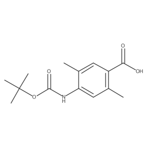4-{[(Tert-butoxy)carbonyl]amino}-2,5-dimethylbenzoic acid Structure