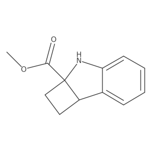 methyl 1H,2H,2aH,3H,7bH-cyclobuta[b]indole-2a-carboxylate结构式