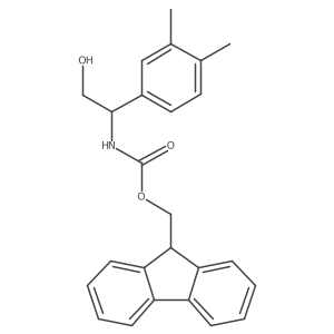 (9H-fluoren-9-yl)methyl N-[1-(3,4-dimethylphenyl)-2-hydroxyethyl]carbamate Structure