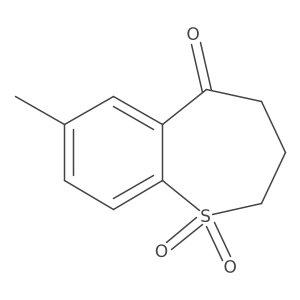 7-methyl-3,4-dihydro-1-benzothiepin-5(2H)-one 1,1-dioxide Structure
