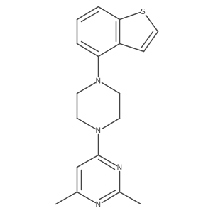 4-[4-(1-Benzothiophen-4-yl)piperazin-1-yl]-2,6-dimethylpyrimidine结构式