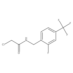 2-Chloro-N-(2-fluoro-4-(trifluoromethyl)benzyl)acetamide Structure