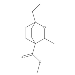 Methyl 1-(iodomethyl)-3-methyl-2-oxabicyclo[2.2.2]octane-4-carboxylate Structure