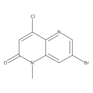 Cn1c(=O)cc(Cl)c2ncc(Br)cc21结构式