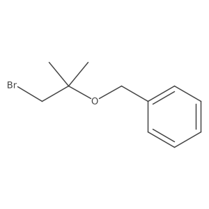 {[(1-Bromo-2-methylpropan-2-yl)oxy]methyl}benzene Structure