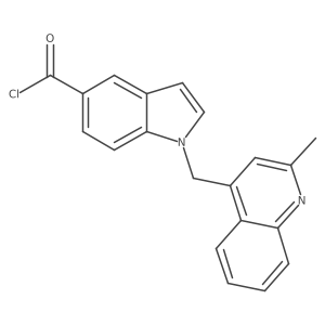 1-[(2-Methyl-4-quinolinyl)methyl]-1H-indole-5-carbonyl chloride Structure