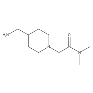 2-[4-(Aminomethyl)piperidin-1-yl]-N,N-dimethylacetamide Structure