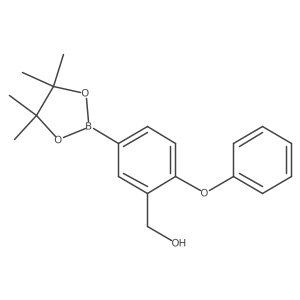 2-Phenoxy-5-(4,4,5,5-tetramethyl-1,3,2-dioxaborolan-2-yl)benzenemethanol结构式
