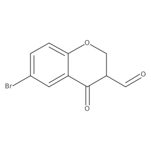 6-Bromo-4-oxo-3,4-dihydro-2H-1-benzopyran-3-carbaldehyde Structure