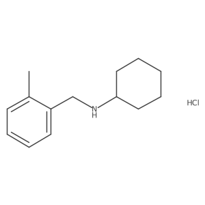 N-(2-methylbenzyl)cyclohexanamine hydrochloride结构式