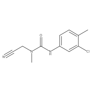 Na(2)-(3-Chloro-4-methylphenyl)-N-(cyanomethyl)-N-methylurea结构式