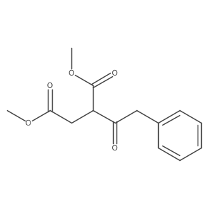 Dimethyl 2-(2-phenylacetyl)succinate结构式