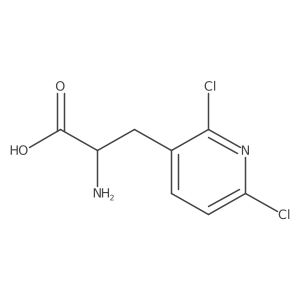 2-Amino-3-(2,6-dichloropyridin-3-yl)propanoic acid Structure