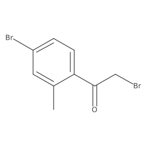 2-Bromo-1-(4-bromo-2-methylphenyl)ethanone结构式
