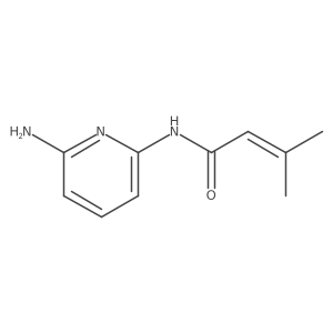 N-(6-aminopyridin-2-yl)-3-methylbut-2-enamide结构式