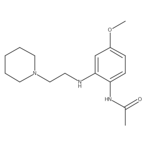 N-[4-Methoxy-2-[[2-(1-piperidinyl)ethyl]amino]phenyl]acetamide Structure