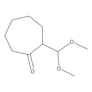 2-(Dimethoxymethyl)cycloheptan-1-one Structure
