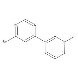 4-Bromo-6-(3-fluorophenyl)pyrimidine Structure
