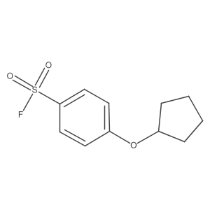 4-(Cyclopentyloxy)benzene-1-sulfonyl fluoride Structure