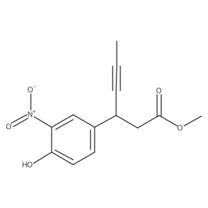 3-(3-Nitro-4-hydroxy-phenyl)-hex-4-ynoic acid methyl ester Structure