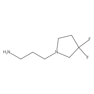 1-Pyrrolidinepropanamine, 3,3-difluoro-结构式
